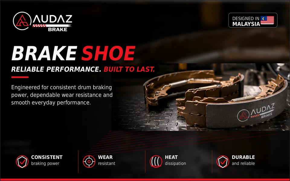 KENSEI brake shoes manufactured in Malaysia